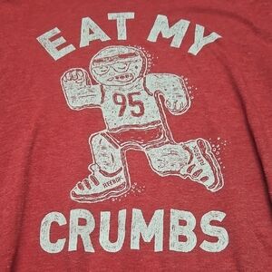 3/$13 Reebok Red 'Eat My Crumbs' Tee 2 XL